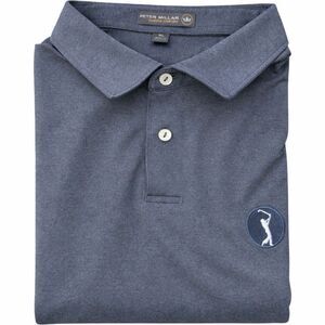 Peter Millar Summer Comfort Polo Shirt Extra Large Blue Golf Logo Patch